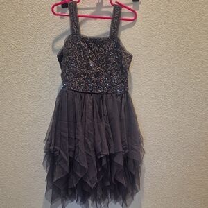 Cat & Jack Sparkling Black Formal Dress